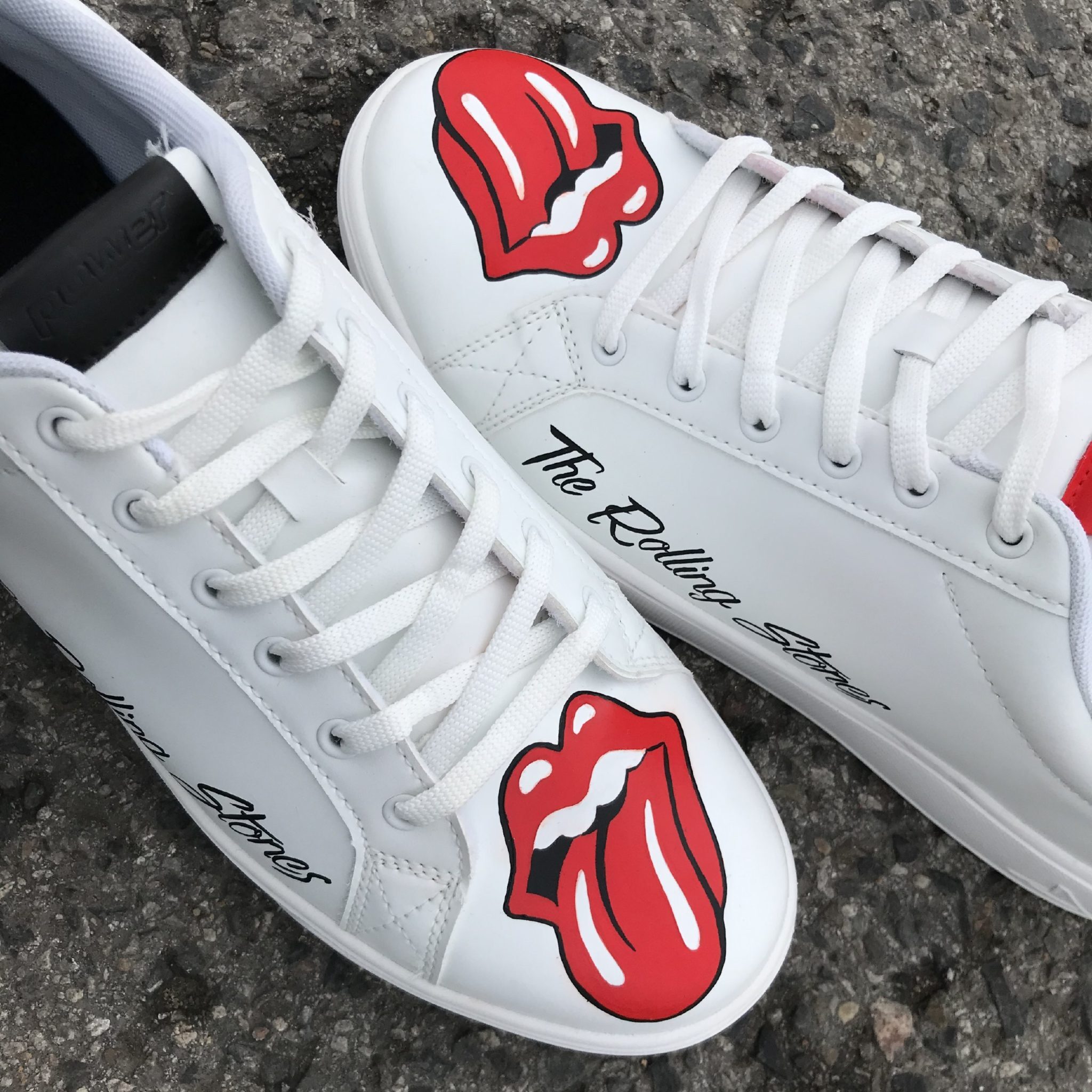 Rolling Stones custom shoes